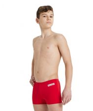 плавки м SOLID SHORT JR red-white