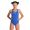 купальник спортивный ж TEAM SWIM PRO SOLID JR royal-white