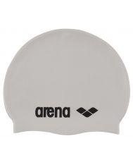 Arena 24 шапка для плавания CLASSIC SILICONE white-black